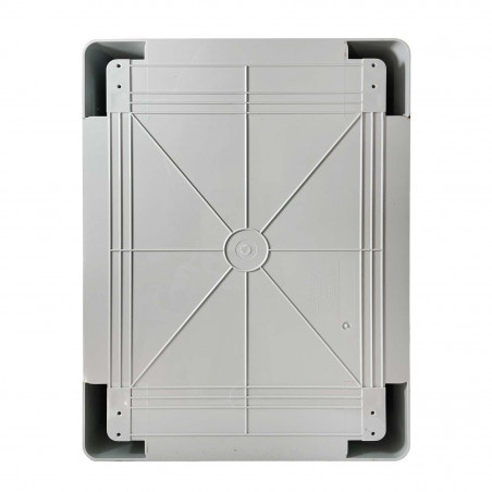 ABS403022 IDE Coffret ABS étanche IP54 400X300X220 Porte opaque - avec plaque de montage