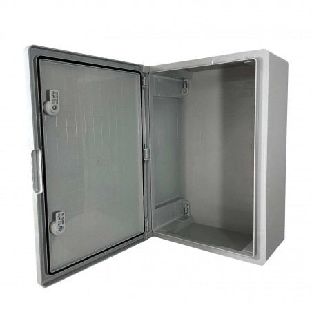 ABS503519 IDE Coffret ABS étanche IP54 500X350X190 Porte opaque - avec plaque de montage