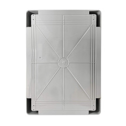 ABS503519 IDE Coffret ABS étanche IP54 500X350X190 Porte opaque - avec plaque de montage
