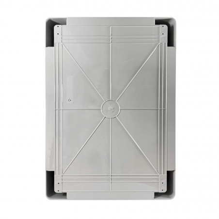 ABS503519 IDE Coffret ABS étanche IP54 500X350X190 Porte opaque - avec plaque de montage