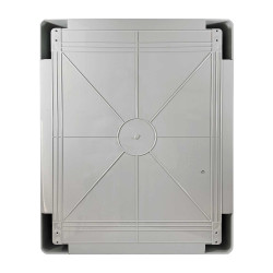 ABS504018 IDE Coffret ABS étanche IP54 500X400X180 Porte opaque - avec plaque de montage