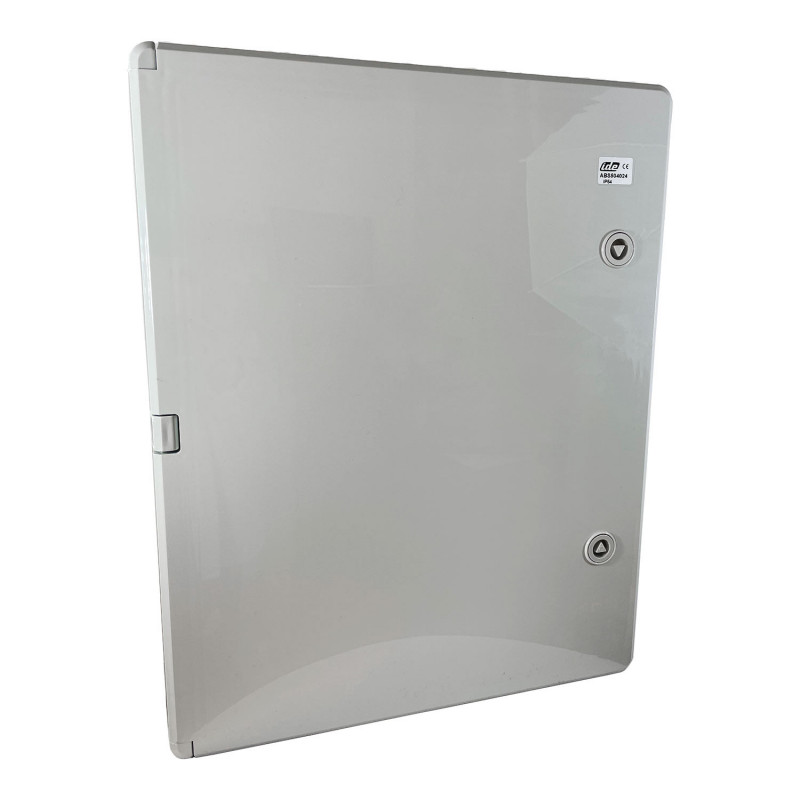 ABS504024 IDE Coffret ABS étanche IP54 500X400X240 Porte opaque - avec plaque de montage