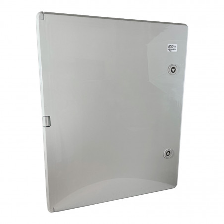ABS504024 IDE Coffret ABS étanche IP54 500X400X240 Porte opaque - avec plaque de montage