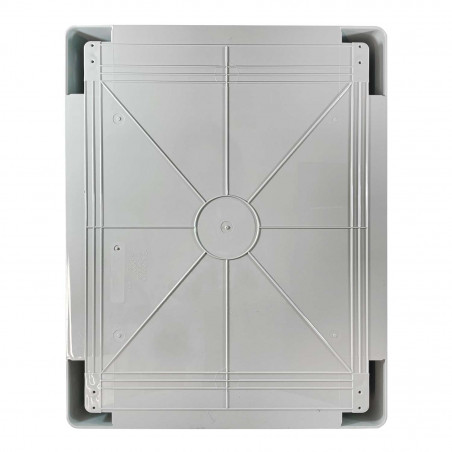 ABS504024 IDE Coffret ABS étanche IP54 500X400X240 Porte opaque - avec plaque de montage