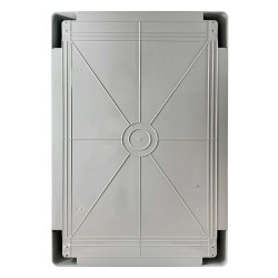 ABS604020 IDE Coffret ABS étanche IP54 600X400X200 Porte opaque - avec plaque de montage