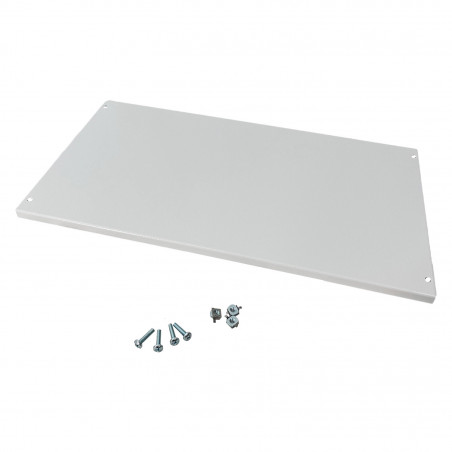 TCM300F IDE Plastron plein fixe métal 300mm - compatible coffret Atlantic IDE et Atlantic Plus
