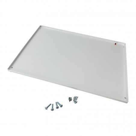 TCM400F IDE Plastron plein fixe métal 400mm - compatible coffret Atlantic IDE et Atlantic Plus