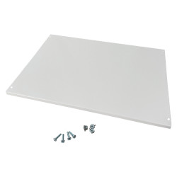 TCM400F IDE Plastron plein fixe métal 400mm - compatible coffret Atlantic IDE et Atlantic Plus