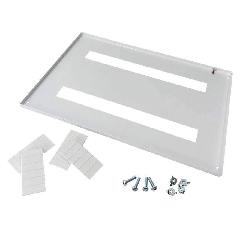 Plastron modulaire en métal 48 modules - 400mm - pour coffret Altlantic IDE et Atlantic PLUS
