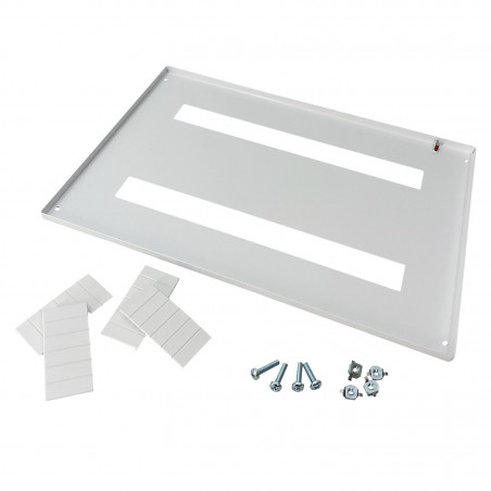 Plastron modulaire en métal 48 modules - 400mm - pour coffret Altlantic IDE et Atlantic PLUS