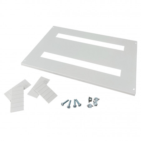 Plastron modulaire en métal 48 modules - 400mm - pour coffret Altlantic IDE et Atlantic PLUS