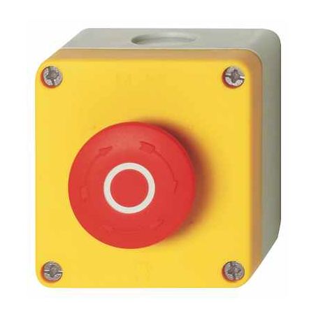 BG10P3411 IMO - Boitier d'arrêt d'urgence pour montage en saillie - Ø40mm - 1NO+1NF - 70x75x50mm - Rouge