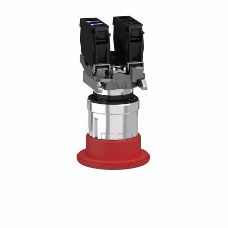 XB4BS8444 Schneider - bouton arrêt urgence - Ø40 - pousser tourner - rouge - 2NF - vis - Harmony XB4
