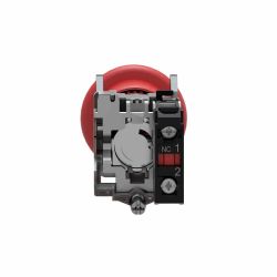 XB4BT842 Schneider - bouton d'arrêt d'urgence XB4 - Ø 22mm - pousser/tirer - 1NO - Harmony XB4