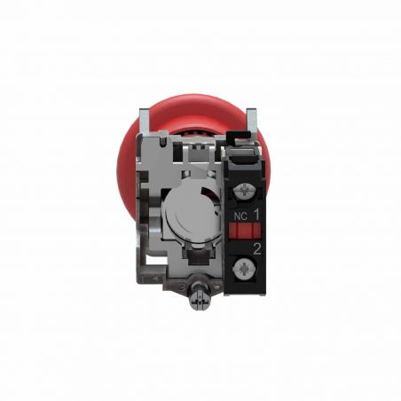 XB4BT842 Schneider - bouton d'arrêt d'urgence XB4 - Ø 22mm - pousser/tirer - 1NO - Harmony XB4