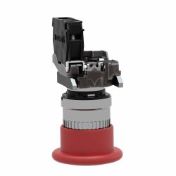 XB4BT842 Schneider - bouton d'arrêt d'urgence XB4 - Ø 22mm - pousser/tirer - 1NO - Harmony XB4