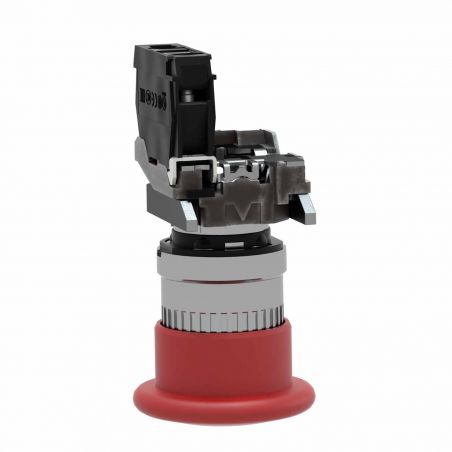 XB4BT842 Schneider - bouton d'arrêt d'urgence XB4 - Ø 22mm - pousser/tirer - 1NO - Harmony XB4