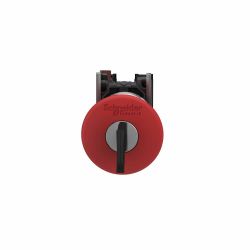 XB4BS9445 Schneider - bouton arrêt urgence - Ø40 - à clé 455 - rouge - 1NO+1NF - vis - Harmony XB4