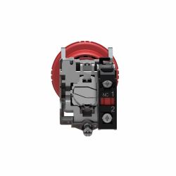 XB4BS8442 Schneider - bouton arrêt urgence - Ø40 - pousser tourner - rouge - 1NF - vis - Harmony XB4