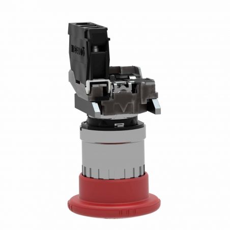 XB4BS8442 Schneider - bouton arrêt urgence - Ø40 - pousser tourner - rouge - 1NF - vis - Harmony XB4