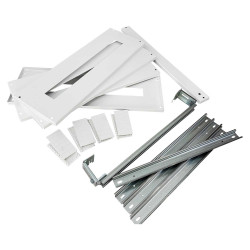 S96M200 IDE Kit plastron 4 rangées en métal pour coffret IDE Atlantic 65SUP96120 ou 40ENL96120 ou 40ENL96120