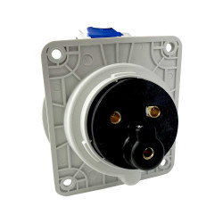 Prise P17 CEE 32A 2P+T - Encastrable sur coffret - Étanche IP44 - IDE