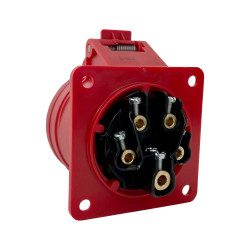 Prise femelle droite tétrapolaire 16A 3P+N+T 380V - 5 broches - Étanche IP44 - IDE