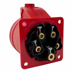 Prise femelle droite tétrapolaire 32A 3P+N+T 380V - 5 broches - Étanche IP44 - IDE