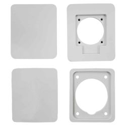 PCSN6PT - Coffret pour prise étanche IP65 - prédécoupage 2 prises - 1 rangée de 6 modules - IDE STAR