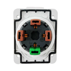 PKY16F434 Schneider PratiKa - socle de prise industrielle coudée 16 A - 3P+T - 380-415 V CA - IP44