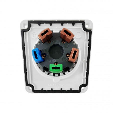 PKY16F735 Schneider PratiKa - socle de prise industrielle coudée 16 A - 3P+N+T - 380-415 V CA - IP67