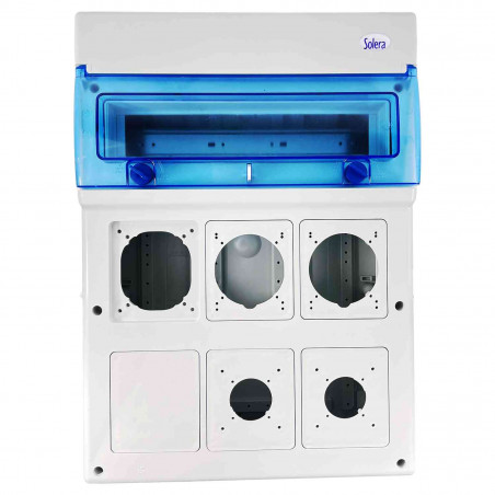 1316PV6 Coffret étanche IP65 pour 6 prises électriques à composer - 16 modules - Solera Indubox