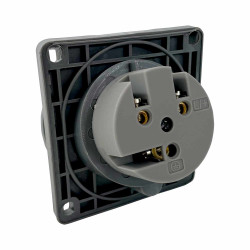 Prise 32A monophasé encastrable 2P+T - Étanche IP44 - Solera