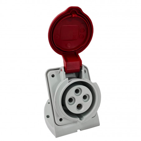 Socle de prise triphasé 16A 3P+T en saillie - Étanche IP44 - IDE