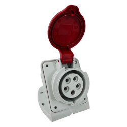 Socle de prise tétrapolaire 16A 3P+N+T en saillie - Étanche IP44 - IDE