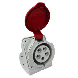 Socle de prise 32A 3P+N+T en saillie - Étanche IP44 - IDE