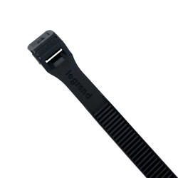 Legrand 031913 -  Collier Colson noir - Largeur 9mm et longueur 185mm - protégé des UV - denture extérieure