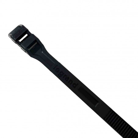 Legrand 031916 -  Collier Colson noir - Largeur 9mm et longueur 262mm - protégé des UV - denture extérieure