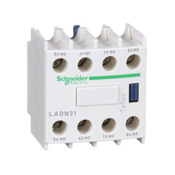 LADN31 Schneider - Bloc de contacts auxiliaires 3NO+1NF - Montage Frontal - à vis - TeSys D
