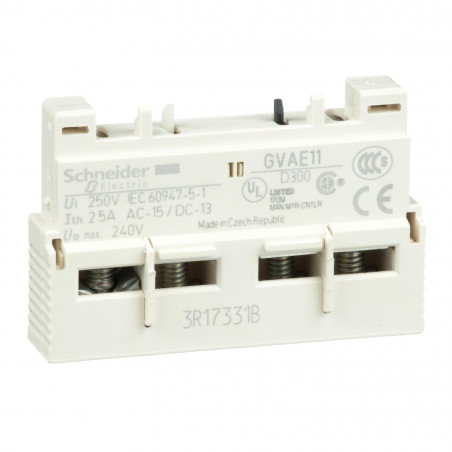 GVAE11 Schneider TeSys GV - contact auxiliaire instantanés pour disjoncteur moteur - 1NO+1NF