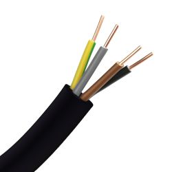 Câble électrique R2V 4G4mm² - Couleur N/M/G/VJ - 4 conducteurs - section fils 4mm² - Couronne ou au mètre