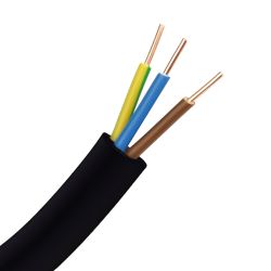 Câble électrique R2V 3G4mm² - Couleur M/B/VJ - 3 conducteurs - section de fils 4mm² - Couronne ou au mètre