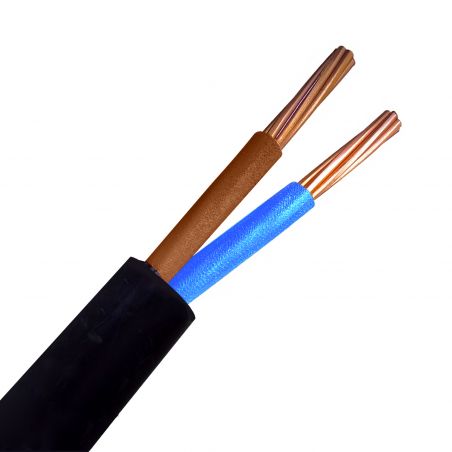 Câble électrique R2V 2x35mm² - Couleur Marron Bleu - 2 conducteurs cuivre - section de fils 35mm² - Au mètre