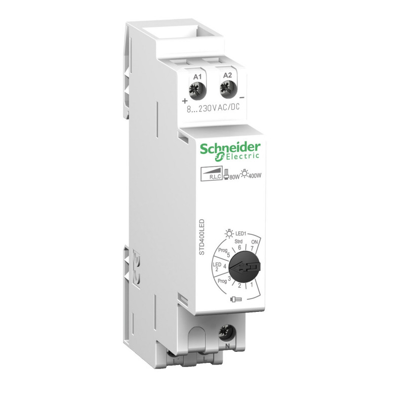 CCTDD20016 - variateur modulaire DIN universel 400W - standard STD400LED - commande éclairage Schneider Acti9