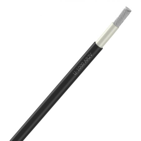 Cable électrique aluminium AR2V 1x95mm² - 1 conducteur alu section 95mm² Gaine PVC - TGL vente au mètre
