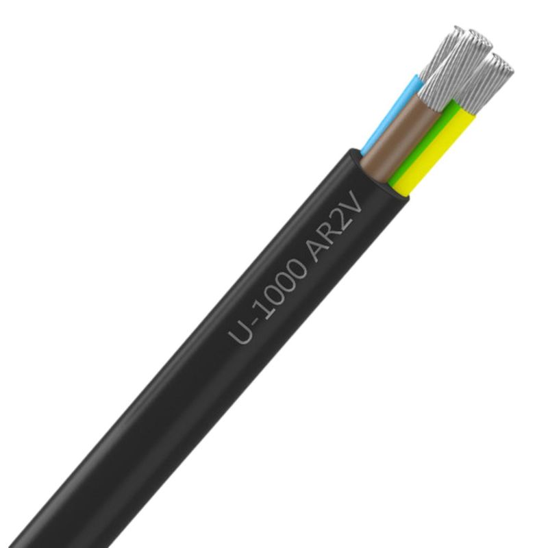 Cable électrique aluminium AR2V 3G35mm² - 3 conducteurs alu section 35mm² avec terre - TGL vente au mètre