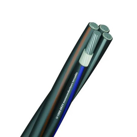 Cable électrique aluminium AR2V torsadé 4x1x185mm² - 4 conducteurs alu section 185mm² - TGL vente au mètre