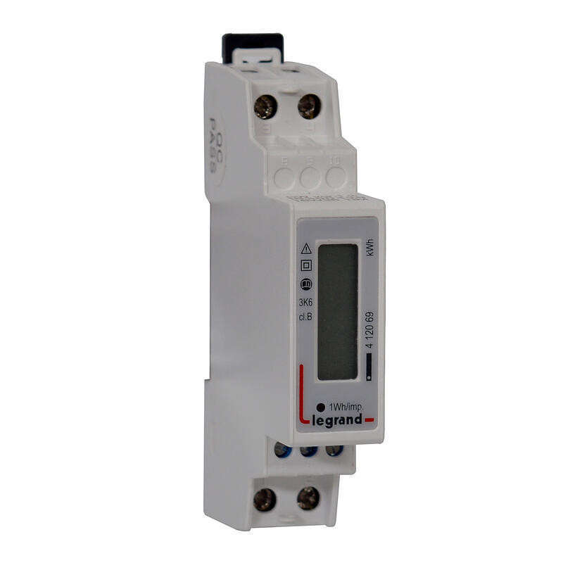 412069 Legrand - Compteur électrique 45A - 1P+N - écran LCD - Certifié MID - EMDX3