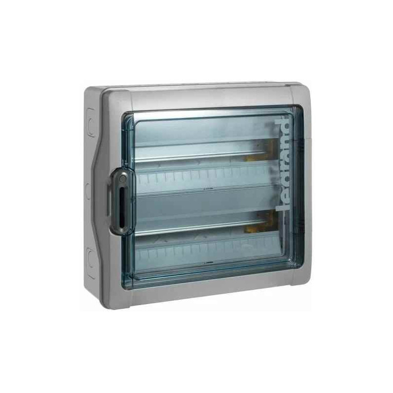 601986 Legrand Coffret Plexo3 étanche IP65 - 2 rangées 18 modules - Embouts à perforation directe non montés