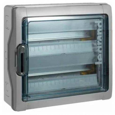 601986 Legrand Coffret Plexo3 étanche IP65 - 2 rangées 18 modules - Embouts à perforation directe non montés